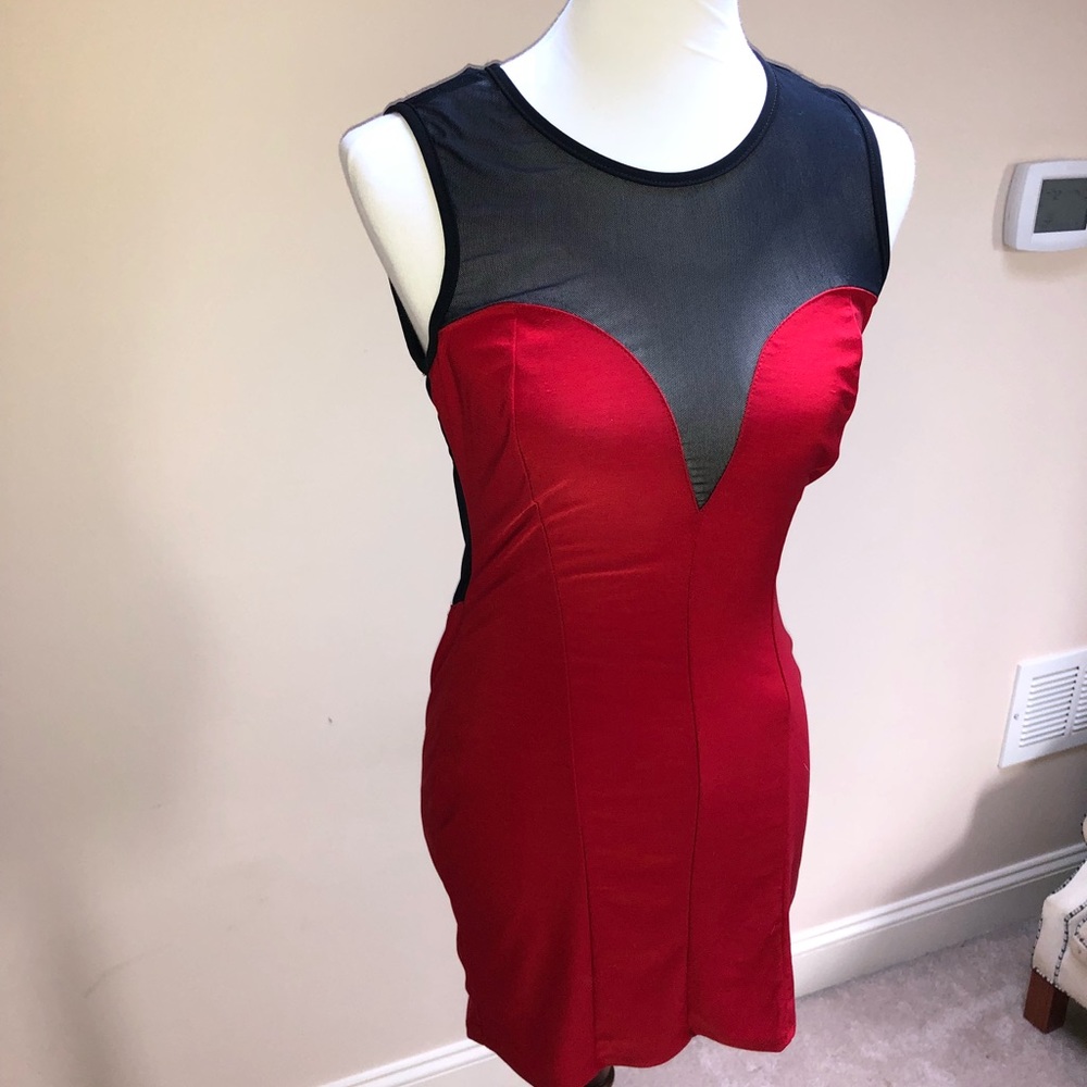 Sexy Red and Black Dress